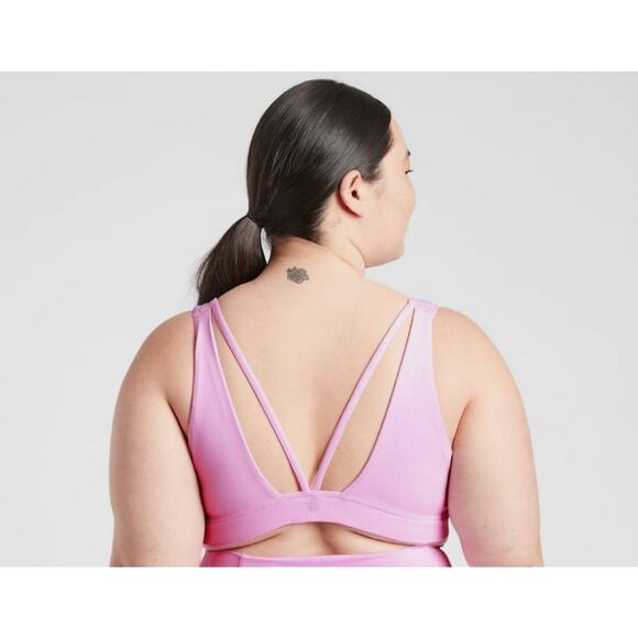 LOT OF 2 NWT Athleta Exhale Bra 3X D-DD-Santorini Blue AND Opaque Lilac $98 - Picture 8 of 10